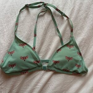 Urban Outfitters Mint Butterfly Bikini Top